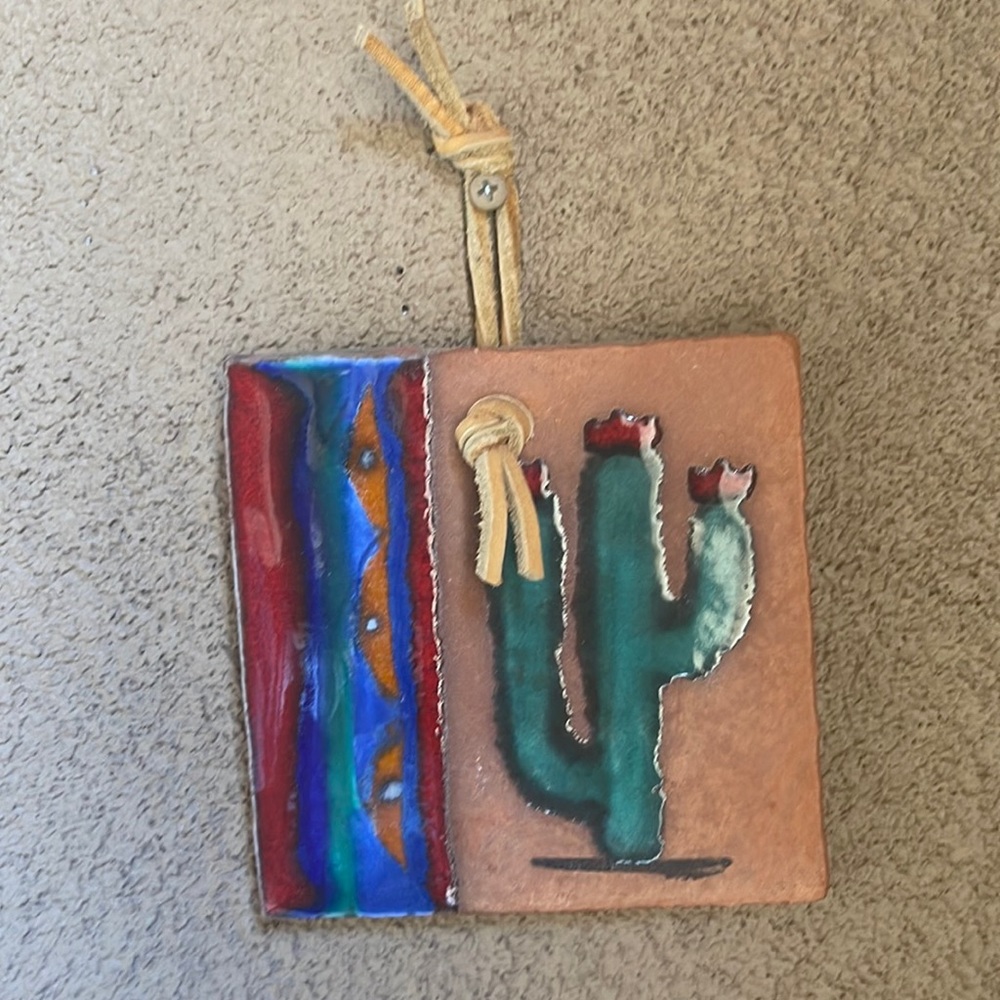 Cactus Vintage Handmade Painted Southwest Custom Pottery Saguaro Cactus